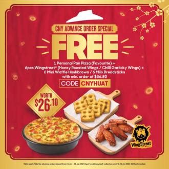 Pizza Hut CNY Advance Order Promotion FREE 3 Sides (11 January 2023 - 21 January 2023)