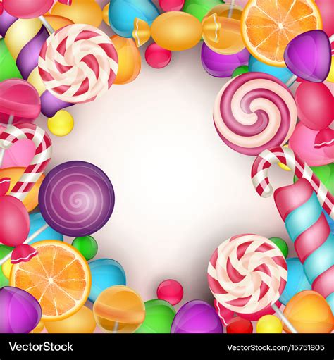 Colorful candy background Royalty Free Vector Image