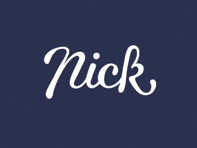 Nick | Best logo design, Cool logo, Logo design