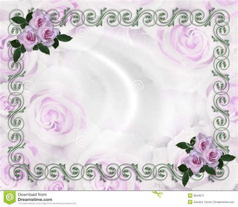 Wedding invitation Border Lavender roses Floral | Wedding invitations borders, Rose wedding ...