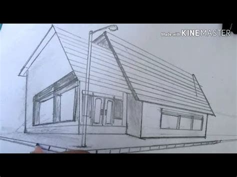 Gambar perspektif 2 titik hilang | Rumah minimalis - YouTube