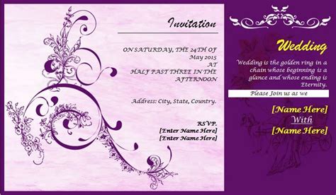 10+ Wedding Card Template | Word, Excel & Pdf Templates pertaining to Sample Wedding Invitation ...