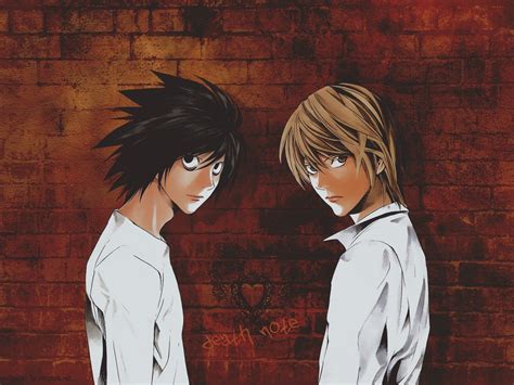 Death Note Light Yagami and L HD wallpaper | Wallpaper Flare