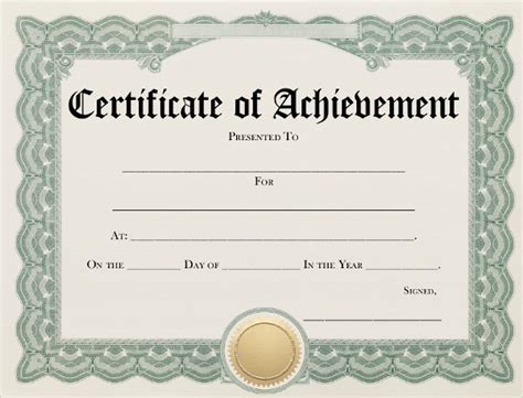 Certificate of Achievement - 10+ Examples, Format, How to Make, Pdf