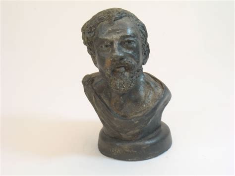 XENOPHON bust (student of Socrates) -bronze patina