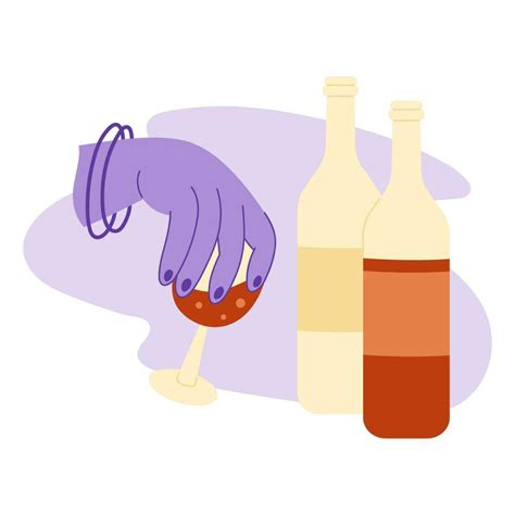 Alcohol addiction concept. Cartoon flat vector illustration 36375407 Vector Art at Vecteezy