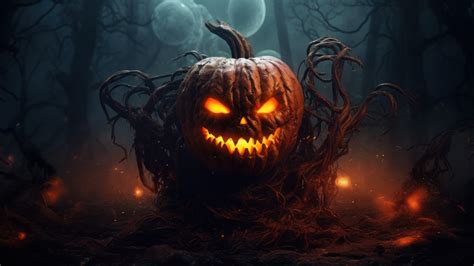 Halloween Pumpkin 4K #6891m Wallpaper PC Desktop