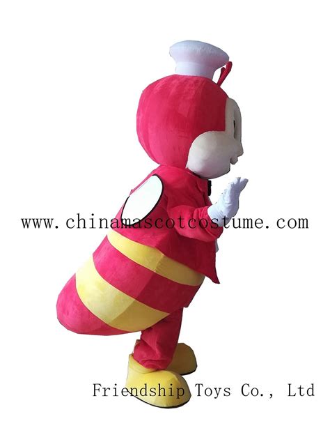 Jollibee mascot costume, Jolli bee cartoon mascot costume, Jollibee adult moving mascot costume