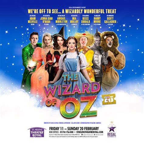 FULL CAST ANNOUNCED FOR THE WIZARD OF OZ FEBRUARY HALF TERM PANTO! - St ...