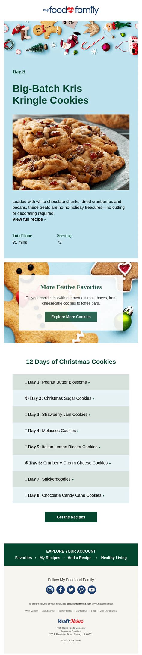 Day 9️⃣: Kris Kringle Cookies 🎅🏼 from My Food and Family - Desktop ...