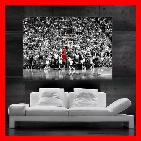 Michael Jordan last shot Poster print art 23 by RomiPosters