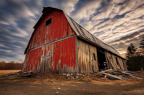 Grungy Weathered Red Barn Art Free Stock Photo - Public Domain Pictures