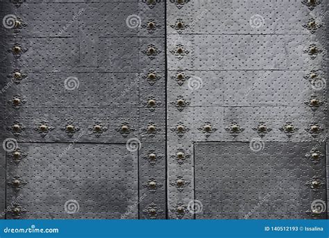 Old Black Metal Door Background Stock Image - Image of house, close ...