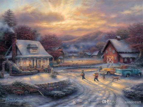 Christmas Village Painting at PaintingValley.com | Explore collection of Christmas Village Painting