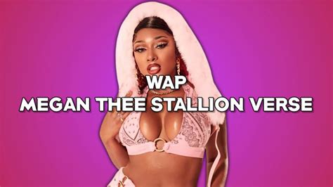 Megan Thee Stallion - WAP (Verse) Lyrics Video - YouTube