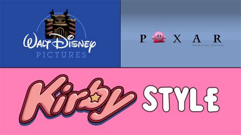 Walt Disney Pictures/Pixar Animation Studios logos (Kirby style)