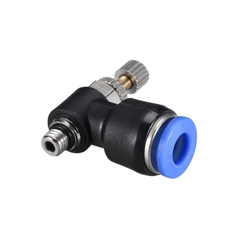 Pneumatic Air Flow Control Valve,Elbow,6mm OD x M5 Male Thread,Blue 2pcs - Walmart.com - Walmart.com