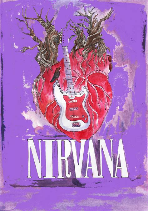 Nirvana poster design 2 Verson 2 purple by i77310 on DeviantArt