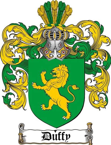 DUFFY FAMILY CREST - COAT OF ARMS gifts at www.4crests.com Celtic ...