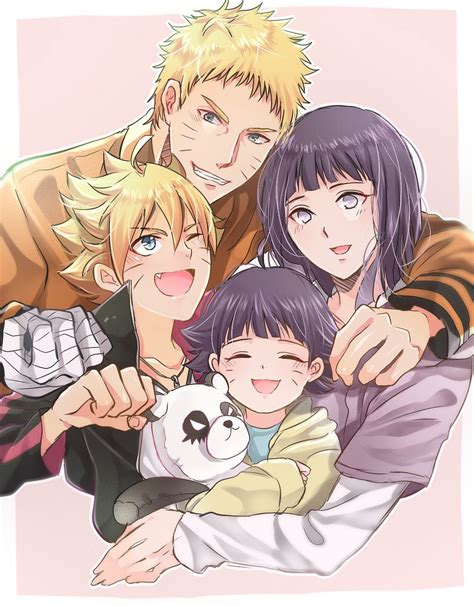 Uzumaki Family Fanart: Naruto, Hinata, Boruto, and Himawari