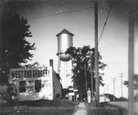 Kohl’s West End Grocery and gas station, Macon, MO, circa 1950. | Macon, Missouri, West end