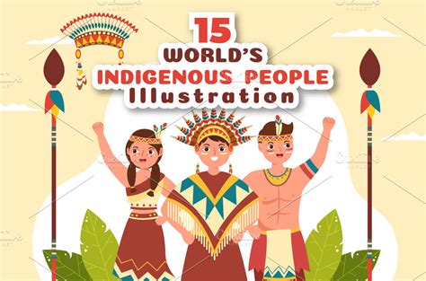 15 Indigenous Peoples Day Design | People Illustrations ~ Creative Market