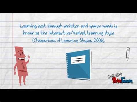 verbal learning style - YouTube