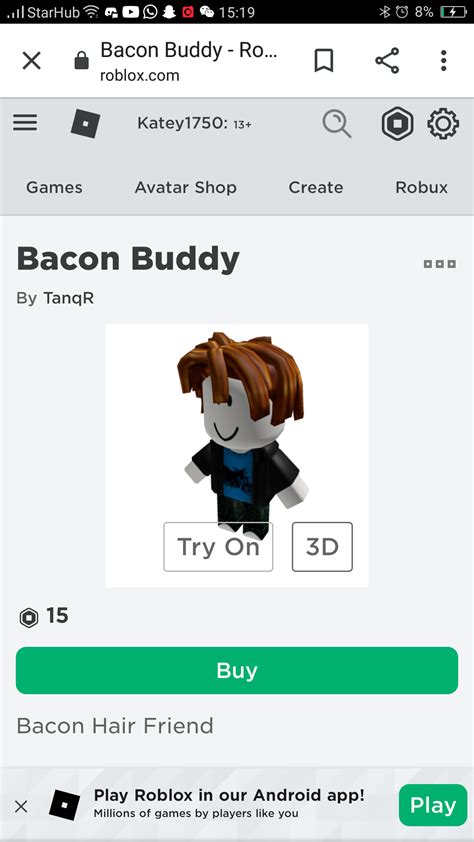 Roblox Bacon Hair Names