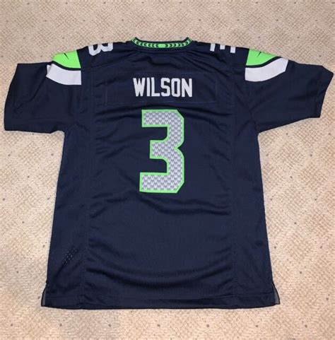 Nike Russell Wilson Jersey Youth L Pre Owned | eBay