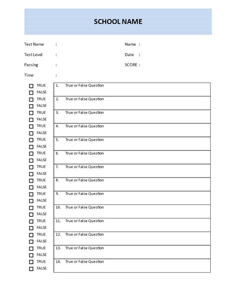 True or False Quiz Game Template - Download this True or False Quiz template so you are able to ...