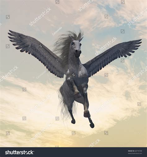 Pegasus 2 Fabled Creature Myth Legend Stock Illustration 68776708 - Shutterstock