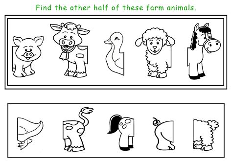 Neat Esl Farm Animals Worksheet Dot To Worksheets