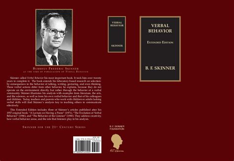 Verbal Behavior Extended Edition Pre-Order – B. F. Skinner Foundation