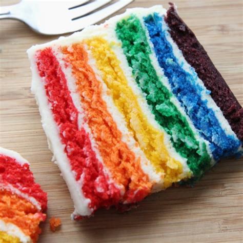 Easy Rainbow Cake Recipe From Scratch!