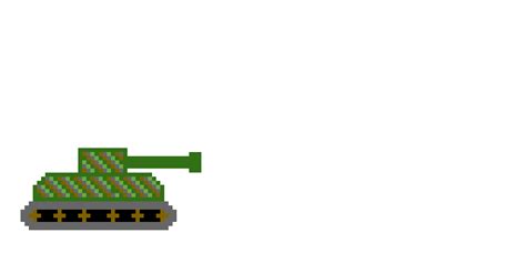 Tank goes boom pixel art