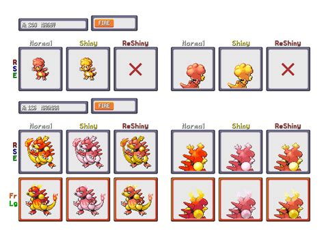 Shiny ReColour: Magby line (gen 3) by ShinyDexProject on DeviantArt