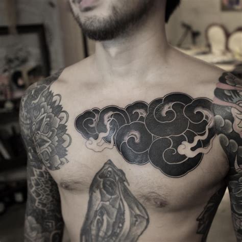 #koreantraditionalstyle done at @blkmrkit Seoul. Thanks @jamesbaik Left… | Cloud tattoo, Cloud ...