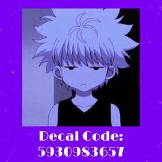 Another hxh decal | Anime decals, Bloxburg decals, Aesthetic bedroom