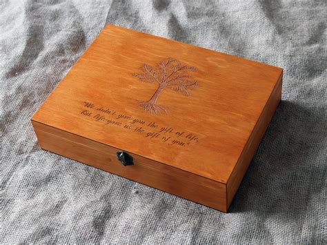 Personalized Memory Box Keepsake Box Custom Quote Memory - Etsy