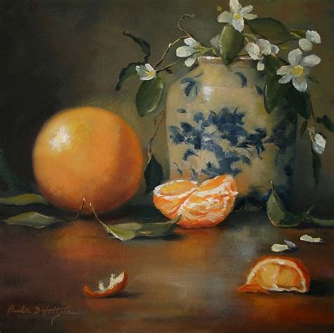 Orange Blossoms by Paula B. Holtzclaw Oil ~ 12 x 12 | Fine art painting ...