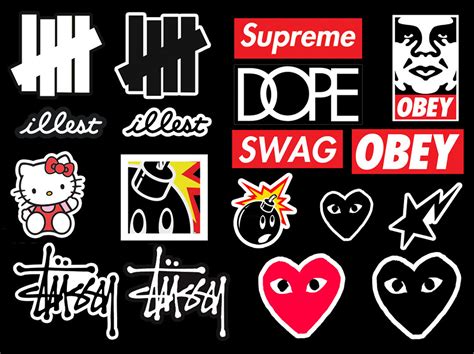 Galleon - 18 HYPEBEAST LOGO STICKERS STUSSY SUPREME HUNDREDS UNDEFEATED ...