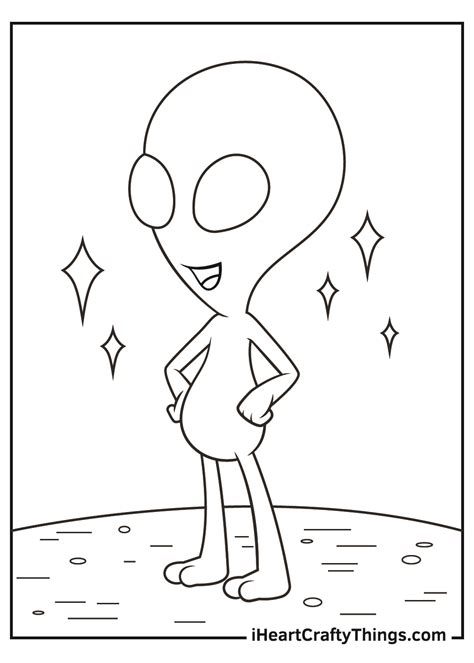 Free Printable Alien Coloring Pages