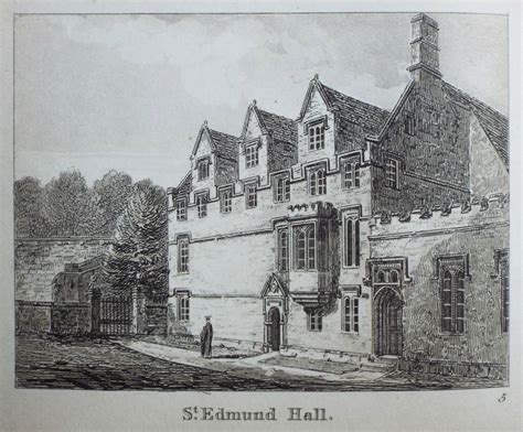 Antique Prints of St. Edmund Hall Oxford