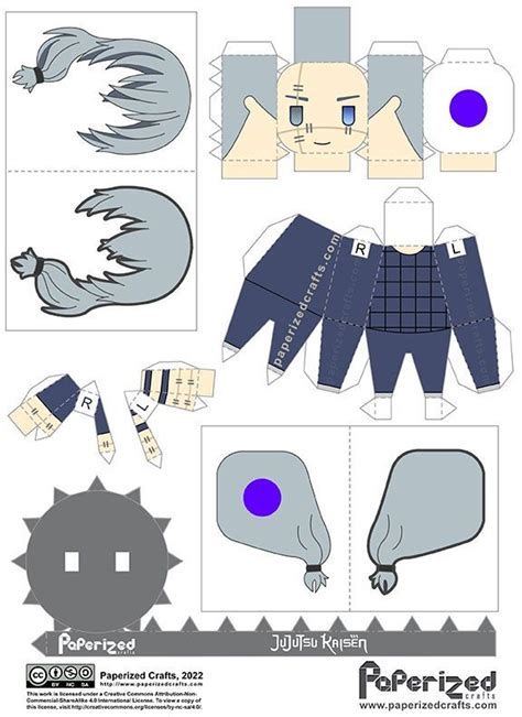 Jujutsu Kaisen: Mahito Papercraft in 2022 | Anime paper, Anime crafts, Paper doll template