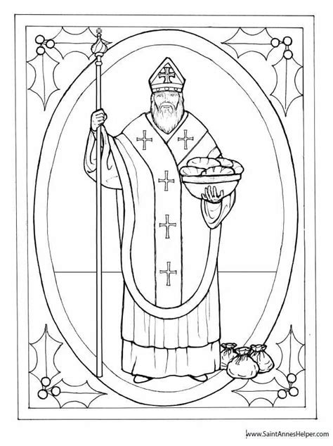 St Nicholas Day Coloring Pages