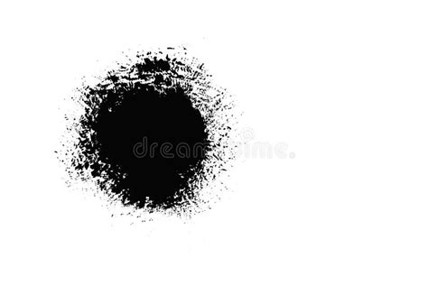 Black Stroke of Paint Isolated on White Background Stock Image - Image ...