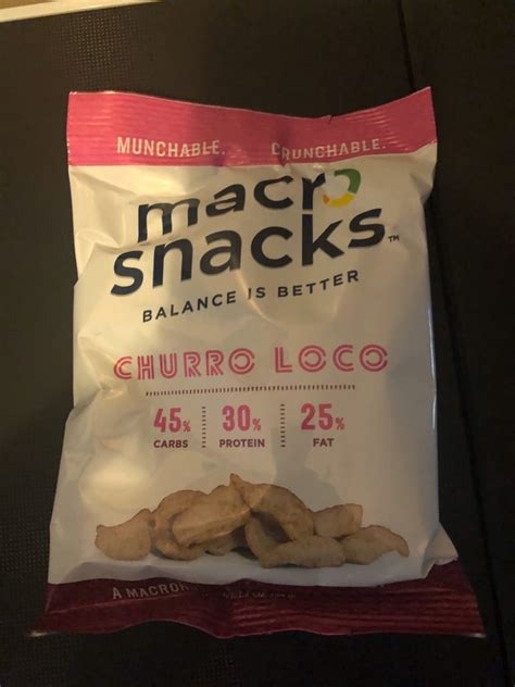 Macro Snacks Macronutrient Balanced Crisps Churro Loco Reviews | abillion