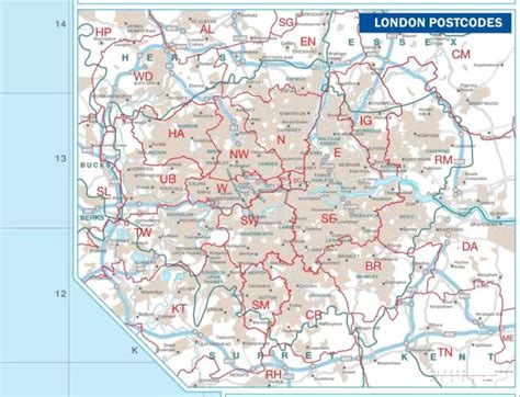 MAP MARKETING UK Postcode Areas Laminated Map BIPA EUR 47,86 - PicClick FR