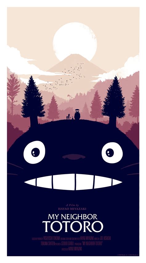 MY NEIGHBOR TOTORO Gets Great Poster Design by Olly Moss — GeekTyrant