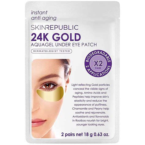 Skin Republic Gold Under Eye Patches 2 Pack | Woolworths